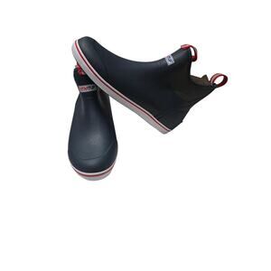 Xtratuf Ankle Deck Boots Navy/Red/White size 12